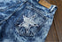 Men's Ripped Jeans Straight Pants Casual Long Mid Waisted Jeans